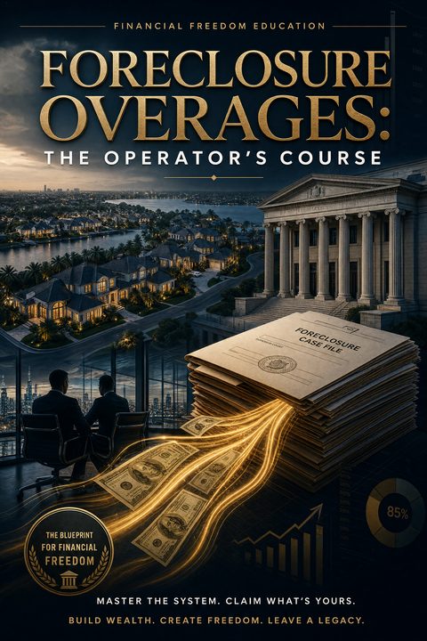 Foreclosure Overages: The Operator's Course